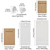 200Pcs 2 Styles Rectangle Cardboard Paper Earring Display Cards CDIS-FS0001-28-4