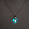 Alloy with Luminous Resin Bead Inside Pendant Necklaces for Women Men FS-WG4D5C2-14-1