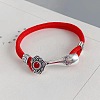 Auspicious Clouds Brass Cotton Cord 2-Strand Anklets FS-WG70E40-02-2