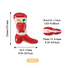 5Pcs Boot Baking Paint Glass Enamel  Beads LAMP-TADJ0001-08B-4
