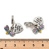 Rack Plating Alloy Colorful Enamel European Dangle Charms FIND-Q115-01AS-3