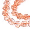 Transparent Crackle Glass Beads Strands GLAA-Q108-03A-03-3