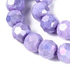 Anti-Tarnish Electroplate Glass Beads Strands EGLA-ZX010-8mm-08-5