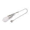 Natural Quartz Crystal Pointed Dowsing Pendulum Big Pendants G-H285-06P-A25-4