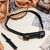 PU Leather with Alloy Waist Fencing Sheath AJEW-WH0248-519C-4