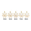 Brass with Enamel Cup Pearl Peg Bails Pin Pendants KK-T079-30G-3