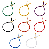 8Pcs 8 Colors Microfiber Cord Slider Bracelets BJEW-UN0001-86-1