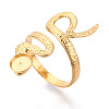 Snake 304 Stainless Steel Cuff Ring Components X-STAS-T066-28G-1
