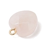 Natural Rose Quartz Pendants PALLOY-JF04862-4