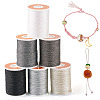 6Rolls 6 Colors Polyester Metallic Thread OCOR-TA0002-82C-1