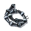 Cat Eye 3-Hole Guru Bead Strands G-K149-52A-2