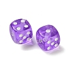 Spray Printed Transparent Acrylic Beads AC-CBA40CF-01D-2