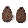 Natural Wenge Wood Pendants WOOD-T023-31-2
