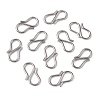 Tarnish Resistant 304 Stainless Steel S-Hook Clasps STAS-R083-11-2