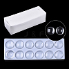 Transparent Glass Cabochons GGLA-R026-18mm-B-1