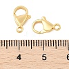 Brass Lobster Claw Clasps KK-U056-01G-3