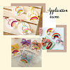 10Pcs 5 Colors Handwork Felt Needle Felting Rainbow Ornaments AJEW-BC0001-98-6