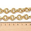 304 Stainless Steel Double Ring Link Chain Necklaces NJEW-S453-02P-A-5