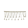 Rhinestone & Iron Tassels Chain PW-WG44583-01-4