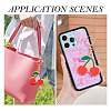 1Pc PU Leather Alloy Keychains KEYC-TA0001-44-6