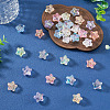 100Pcs UV Plating Transparent Acrylic Beads OACR-TA0005-08-5