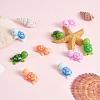 50Pcs 5 Colors Resin Ornaments Five Color Turtle Ornaments DIY Landscaping JX880A-5