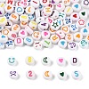 190Pcs 5 Styles Opaque Acrylic Beads MACR-FP0001-08-2