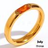 304 Stainless Steel Pave Cubic Zirconia Finger Rings FS-WG61B2A-20-1