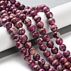 Dyed Natural Regalite/Imperial Jasper/Sea Sediment Jasper Beads Strands G-B124-C01-06-2