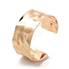 304 Stainless Steel Textured Wide Open Cuff Bangles for Women BJEW-Z067-01G-02-1