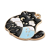 Alloy Enamel Pendants ENAM-P250-B01-G-2