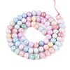 Anti-Tarnish Electroplate Glass Beads Strands GLAA-N056-6mm-01-3