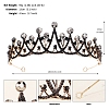 Alloy Rhinestone Hair Bands  for Woman Girls PW-WGA69DD-12-1