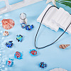 5Pcs 5 Colors Handmade Lampwork Pendants LAMP-TA0002-67B-7