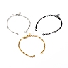 Handmade 304 Stainless Steel Rolo Chain Bracelets Making Accessories AJEW-JB01026-1
