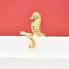 Brass Cuff Rings for Women RJEW-F184-08I-G-1