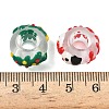 Christmas Glass European Beads LAMP-F132-01-3