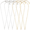 6Pcs 2 Colors 304 Stainless Steel Paperclip Chain Necklaces NJEW-SC0001-58B-7