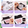 64 Patterns Non-woven Fabrics Water-soluble Embroidery Aid Drawing Sketch DIY-TAC0100-019-12