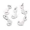 201 Stainless Steel Pet Charms STAS-D176-01P-2