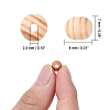 Natural Unfinished Wood Beads WOOD-Q027-8mm-01-LF-2