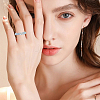 12Pcs 304 Stainless Steel Cuff Rings RJEW-BBC0001-28-5