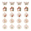 Yilisi 20Pcs 5 Style Rack Plating Alloy Enamel Pendants ENAM-YS0001-09-10