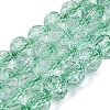 Crackle Transparent Glass Beads Strands GLAA-N068-06A-10-1