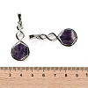 Natural Amethyst Pendants G-F777-05P-07-3