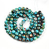 Baking Paint Glass Beads Strands DGLA-N003-10mm-B08-3