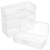 Plastic Bead Containers with Hinged Lid AJEW-WH0479-90-1