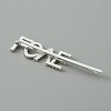 Word LOVE Alloy Rhinestone Hair Bobby Pins FIND-WH0152-34B-S-2