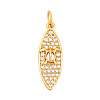 Alloy Rhinestone Pendants FIND-H002-80G-1