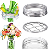 304 Stainless Steel Mason Jar Flower Frog Lid AJEW-WH0347-98B-6